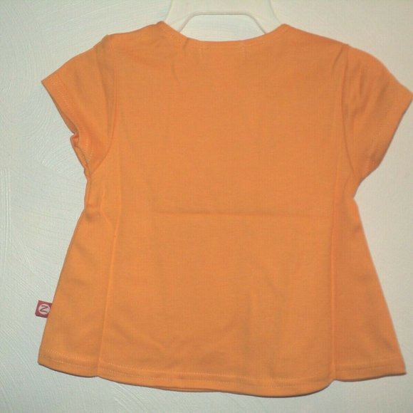 NEW Zutano Balalaika Infant Girl's 12 Months Swing Tee Orange Early Bird - Picture 2 of 3